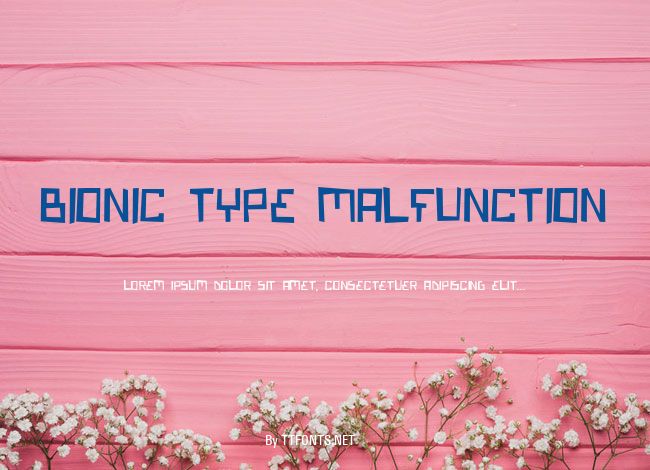 Bionic Type Malfunction example